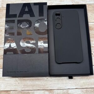 Latercase Carbon Fiber Phone Case Samsung Galaxy S25 Midnight Thin Open Box